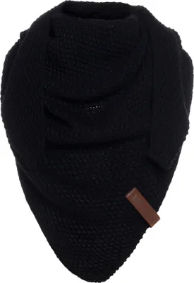 Produktbild von Knit Factory Coco Dreiecksschal Junior - Schwarz - 140x60 cm