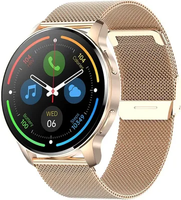 Produktbild von Damen-Smartwatch mit Telefonfunktion,IP67, wasserdicht, Herzfrequenz-SpO2-Blutdruckmessgerät, 20 Sportmodi,App-Benachrichtigungserinnerung Android IOS
