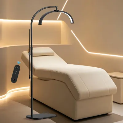 LED-Halbmondlampe 22 Zoll, klappbar, mit Rollen & Telefonhalter