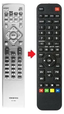 Produktbild von Ersatz Fernbedienung für Onkyo RC-798S - DR-645