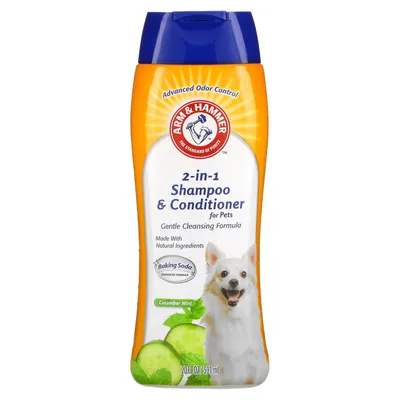 Produktbild von Shampoo und Spülung 2-in-1 für Hunde, Arm & Hammer, Effektive Reinigung mit Natriumbicarbonat, keine Tränen, Gurkengeschmack, 591ml