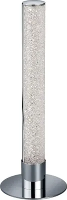 Zdjęcie produktu dla Lampa stołowa LED z pilotem LEIA srebrno-biała 5W Ciepła biel 400lm metal wym:40x15x15cm IP20 RL