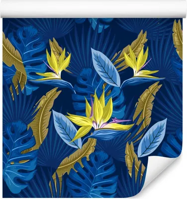 Produktbild von 10m VLIES TAPETE Rolle Wohnzimmer Blumen Monstera Blätter Exotisch XXL