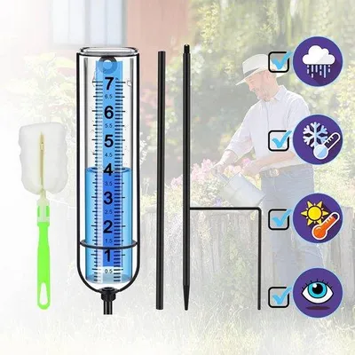 Produktbild von Frostbeständiger 7 Zoll Regenmesser für draußen