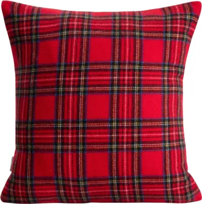 Zdjęcie produktu dla HOMLA Poszewka SALLAN w kratę czerwoną 45x45 cm