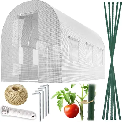 Obrázok produktu pre Záhradný tunel 2 x 3 m (6m2) biely Plonos