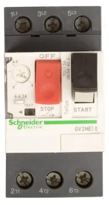 Imagen del producto de Interruptor automático de motor GS GV2ME10 C Tesys, 4-6,3A
