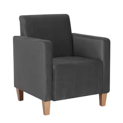 Produktbild von Max Winzer Sessel Milla - Samtvelours anthrazit - Maße: 71 x 70 x 81 cm