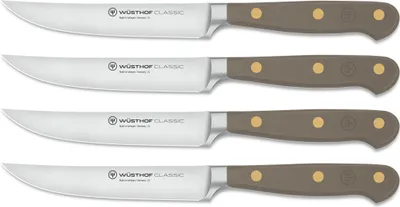 Produktbild von Wüsthof Steakmesserset 4-teilig / Steak Knife Set 4-Piece Classic Colour Velvet Oyster --  1061760401 – EAN 4002293130675 – Art.-Nr. 2023063219