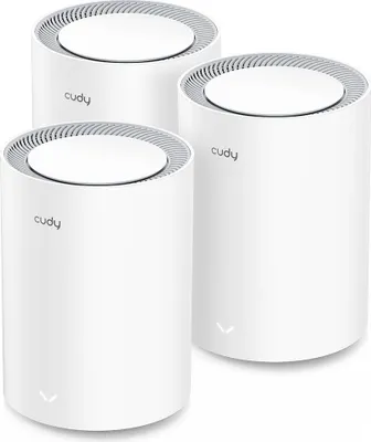 Obrázok produktu pre Cudy M1800 3-pack, Biela, Vnútorný, Sieťový systém, Všesmerový, Dvojpásmový (2,4 ghz/5 ghz), Wi-Fi 6 (802.11ax)