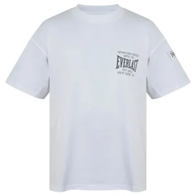 Productafbeelding van Everlast - "NYC" T-shirt voor heren, ronde hals, oversized model, artikelnummer GT27761 (XL) (wit)