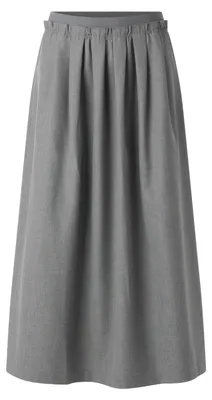 Produktbild von Rich & Royal (4) Flanel Midi Skirt, grey melangé 845 845 40
