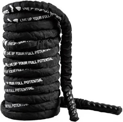 Obrázek produktu pro Lano na cvičení LivePro COVER BR 4 cm x 15 m - 12,8 kg černá