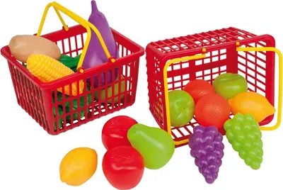 Produktbild von einkaufskorb 15 cm 11-teilig Obst und Gemüse