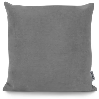 Produktbild von Herlag Dekokissen FEEL 40x40 cm mit Füllung – Zierkissen mit Strukturgewebe, Couchkissen, Wohnzimmerkissen, Bezug waschbar bis 40 °C, Grau