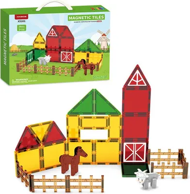 Obrázok produktu pre Magnetická stavebnica Farm sada 26ks - Magnetic Tiles