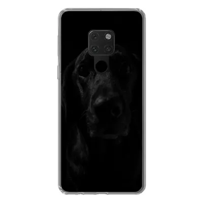 Produktbild von MuchoWow® Handyhülle Schutzhülle Hülle für Huawei P40 Lite Hund - Haustier - Schwarz Silikon Softcase Handy Hülle - Handy