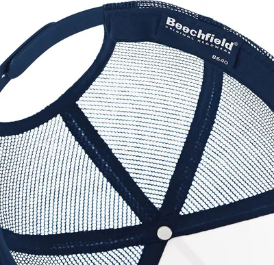Immagine prodotto di Cappello da baseball Beechfield Trucker a rete da uomo RW260 (taglia unica) (blu navy/blu navy)