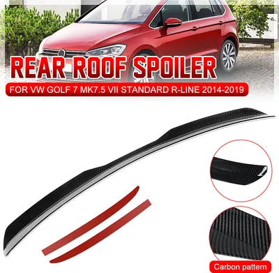 Produktbild von Tylny spojler dachowy czarny błyszczący Do Volkswagen VW Golf 7 MK7.5 VII GTI, pasuje do standardowej wersji R-Line