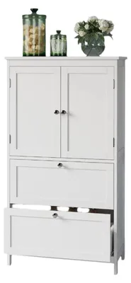 Obrázok produktu pre Skriňa do kúpeľne – kuchynská skrinka – úložná skrinka z MDF v klasickom dizajne – 30 x 60 x 110 cm