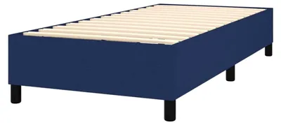 Produktbild von Boxspringbett mit Matratze Blau 80x200 cm Stoff Polsterbett