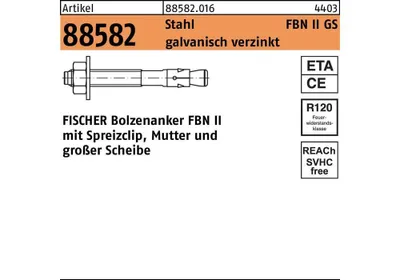 Produktbild von Bolzenanker R 88582 FBN II 12/140 GS Stahl galvanisch verzinkt