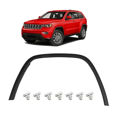 Produktbild von HERSTMOTO Kotflügelverbreiterung Radlaufleiste Links OEM 5XT69RXFAC, passend für Jeep Grand Cherokee IV WK2 2017-2021, vorne, ABS-Kunststoff