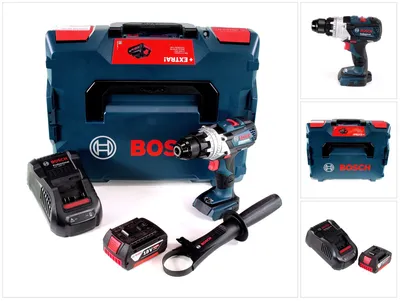 Produktbild von Bosch GSR 18V-110 C Akku Bohrschrauber 18V 110Nm Brushless + 1x Akku 5,0Ah + Ladegerät + L-Boxx