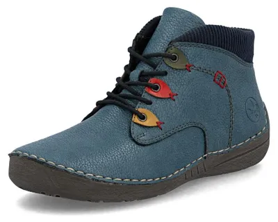 Zdjęcie produktu dla Sznurowane, wciągane i zapinane buty Rieker w kolorze niebieskim, rozmiar 37
