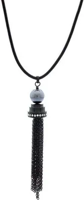 Produktbild von Misaki Damen Halskette Schwarz ODISSEY QCRPODISSEY