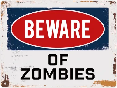 Produktbild von Metallschild XL mit Spruch:  of Zombies Schild Blechschild Emailleschild