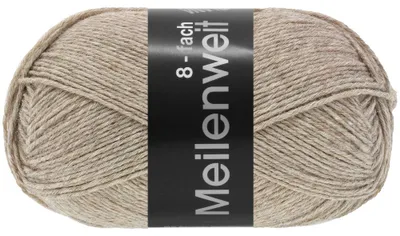 Produktbild von Lana Grossa - Meilenweit 8-fach 150g 9567 beige meliert