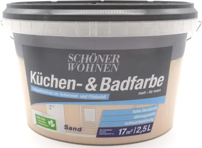 Produktbild von Küchen- und Badfarbe Sand matt 2,5 l Schöner Wohnen