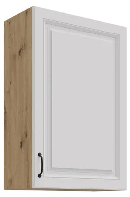 Produktbild von Hängeschrank 60 cm Stilo Weiß + Eiche Artisan Küchenzeile Küchenblock Küche Landhaus Höhe 90 cm