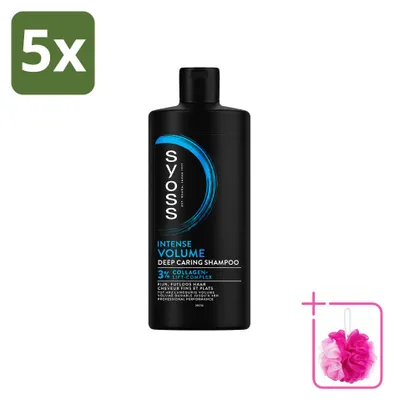 Imagen del producto de 5 champús Syoss Volume para cabello fino y sin volumen - 440 ml - Paquete económico - 5 unidades