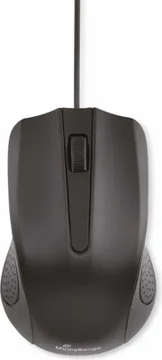 Produktbild von MediaRange MROS210, rechts, Optisch, USB Typ-A, 1000 DPI, Schwarz