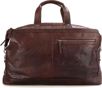 Produktbild von SPIKES & SPARROW Leder Reisetasche Schultertasche Bronco Weekender Dark Brown dunkelbraun