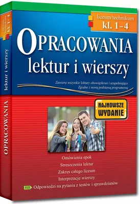 Obrázek produktu pro Opracowania lektur i wierszy - liceum/technikum - klasy 1-4 - po reformie