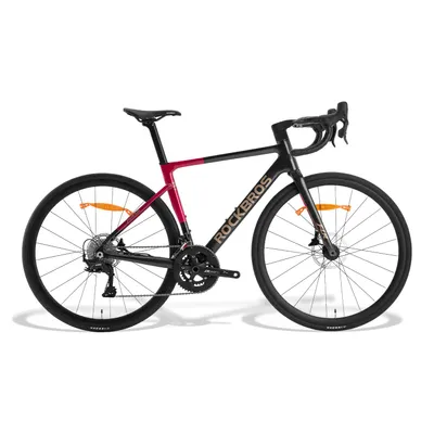 Produktbild von ROCKBROS FLR-W3 Rennrad 28 Zoll mit 2*10 Gang Aluminium Leichtes mit Hydraulische Scheibenbremsen 700C Fahrrad Damen und Herren Grau-rot-EU Gr. S