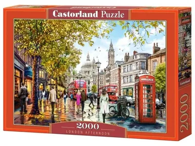 Immagine prodotto di Puzzle da 2000 pezzi, "Pomeriggio a Londra" - Castorland