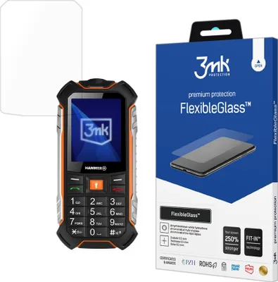 Produktbild von 3mk Display Hybridglas FlexibleGlass für MyPhone Hammer Boost 0,3mm 7H