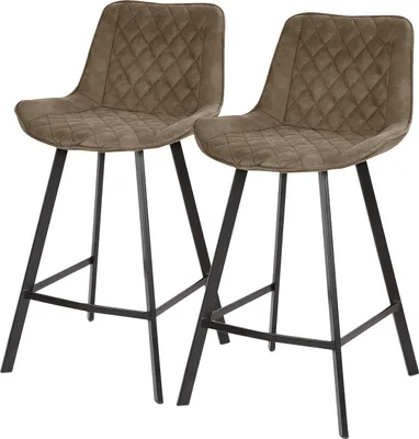Produktbild von home24 Barstuhl - 2er-Set - Metall