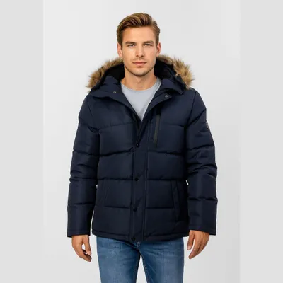 Immagine prodotto di Giacca invernale Minoti, cappuccio, blu scuro, taglia XL, per ragazzi