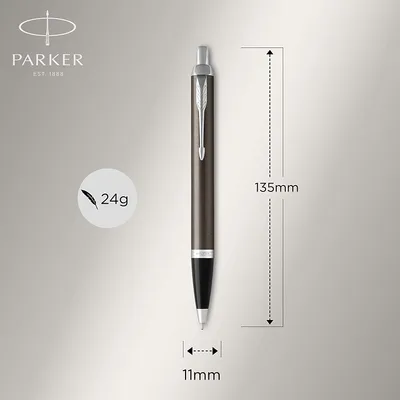 Produktbild von Parker 1975561, Clip, Clip-on-Einziehkugelschreiber, Nachfüllbar, Schwarz, 1 Stück(e), Medium