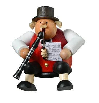 Produktbild von Musiker mit Klarinette (15cm) Räuchermann von KWO