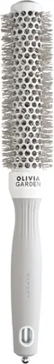 Produktbild von Olivia Garden Bürste Olivia Garden Wavy Bristles White & Grey Brush Ø25mm