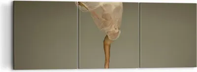 Produktbild von Bild auf Leinwand - Leinwandbild - 3 Teile - Ballerina Figur Tanzen - 120x40cm - Wand Bild - Wanddeko - Wandbilder - Leinwanddruck - Bilder - Wanddekoration - Leinwand bilder - CA120x40-4715