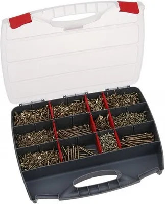 Produktbild von Holzschrauben 2000 Stück + Kunststoffbinder