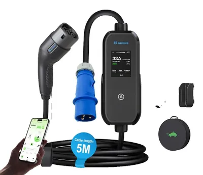 Immagine prodotto di Caricatore per veicoli elettrici, potenza 7 kW, controllo intelligente, 7 kW