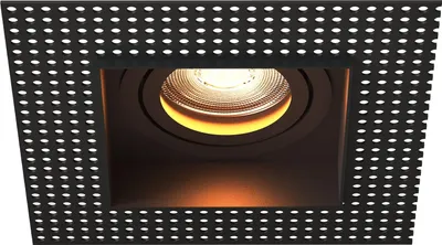 Produktbild von Ledvion LED Einbaustrahler Quadratisch Schwarz dimmbar 3W Warmweiss